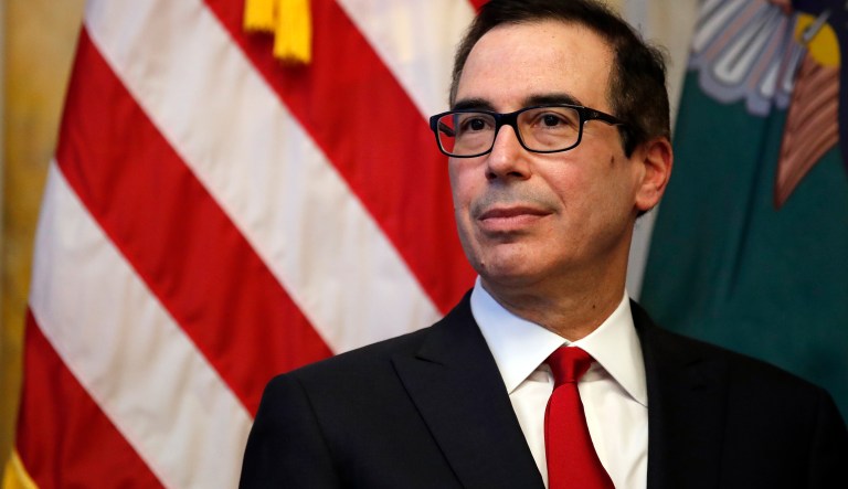 The release is the first public documentation for Treasury Secretary Steven Mnuchin's claims that the tax cuts would spur enough new economic growth to pay for themselves. (AP Photo/Alex Brandon)