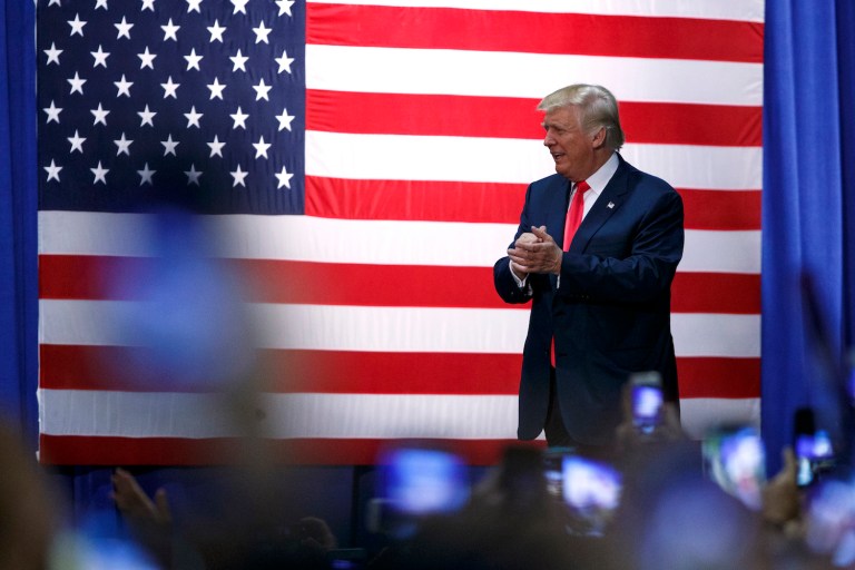 Trump campaign spokeswoman said the video Trump had repeatedly referred was b-roll from Geneva. (AP Photo/Evan Vucci)