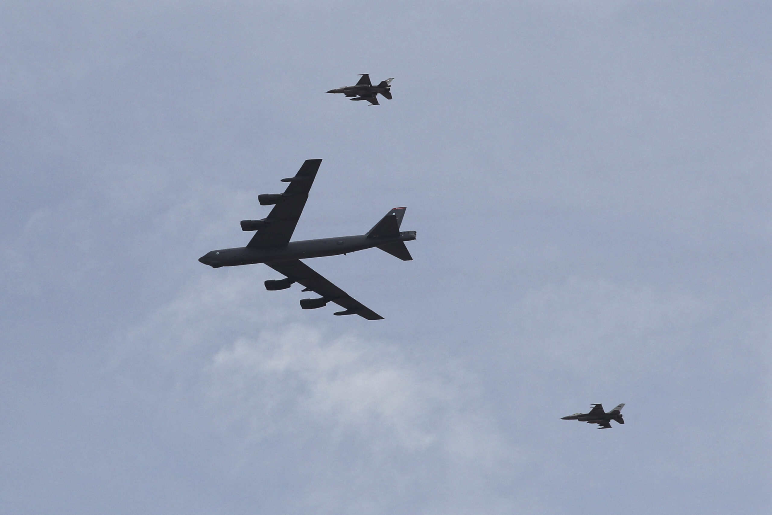 U.S. bombers fly over manmade South China Sea islands