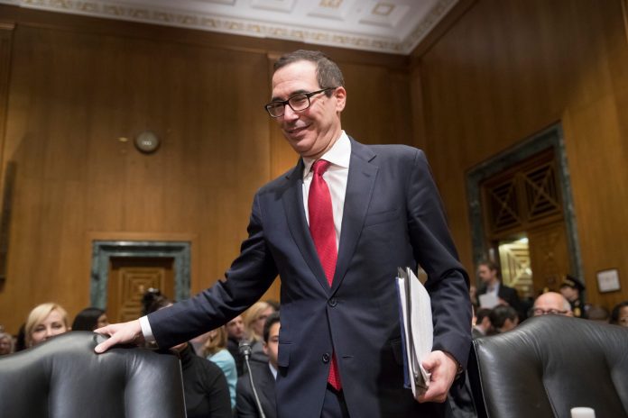 The Senate advanced the nomination of Steve Mnuchin to lead the Treasury Department. (AP Photo/J. Scott Applewhite)
