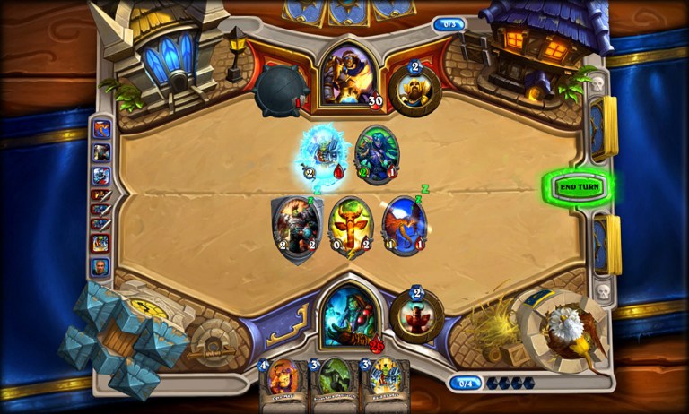 This video game image released by Blizzard Entertainment shows a scene from 