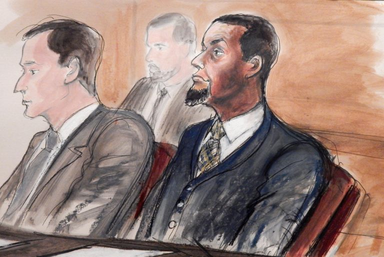 The 48-year-old Air Force veteran faces a 35-year prison sentence. (AP Photo/Elizabeth Williams)