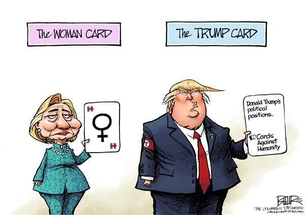 Editorial cartoon: Laying down all the cards