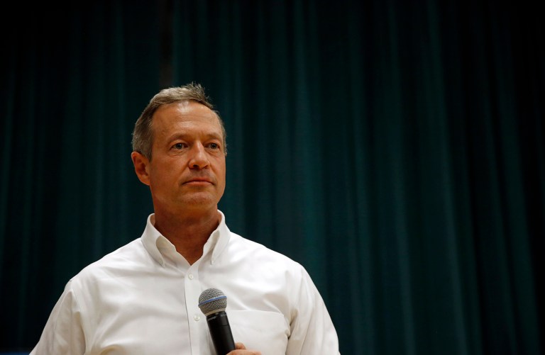 Former Maryland Gov. Martin O'Malley said he is taking a 