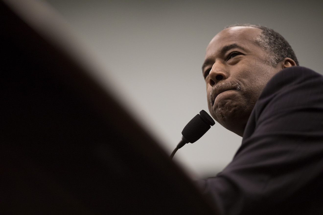 Carson Cites ‘Safety,’ Blames Wife for Purchase of $31,000 Dining Set