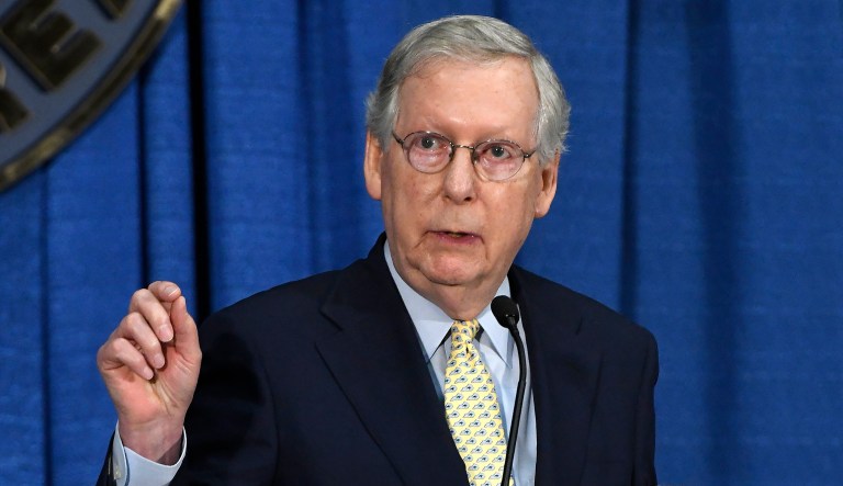 Senate Majority Leader Mitch McConnell praised the Trump administration's move to end Deferred Action for Childhood Arrivals program. (AP Photo/Timothy D. Easley)