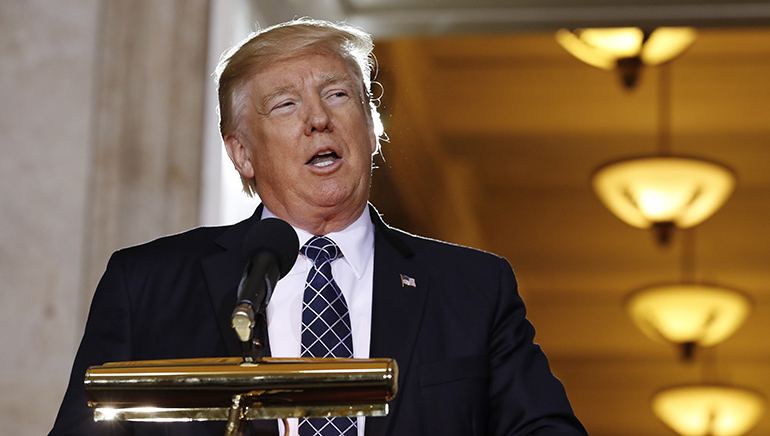 Trump: Blame Democrats for a government shutdown