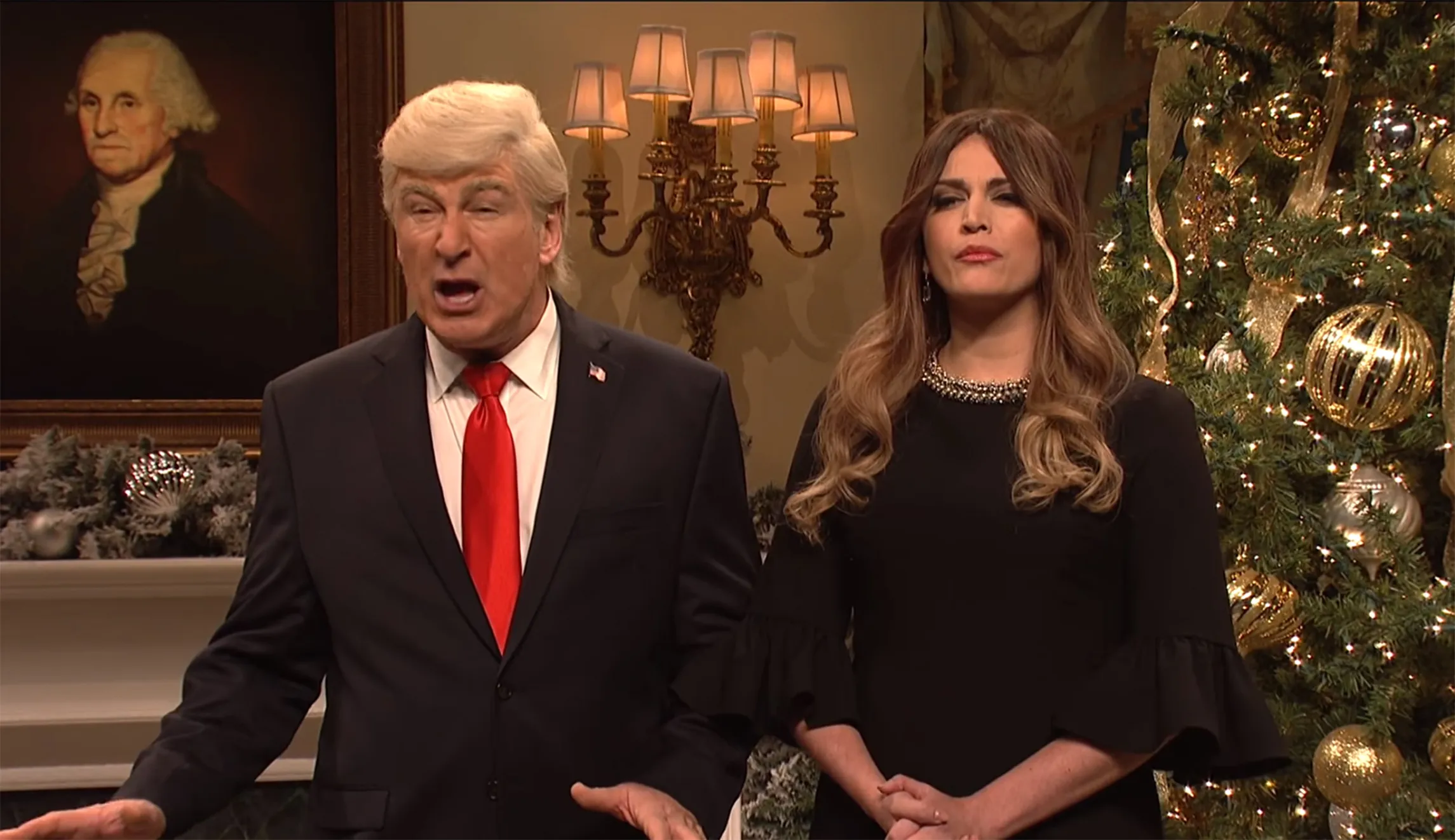 ‘Saturday Night Live’ sketch shows Trump hanging ornaments on ‘the tree of shame’