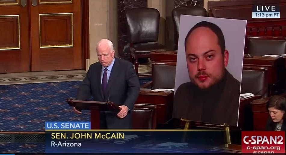 McCain Rips Idea of U.S.-Putin Equivalence