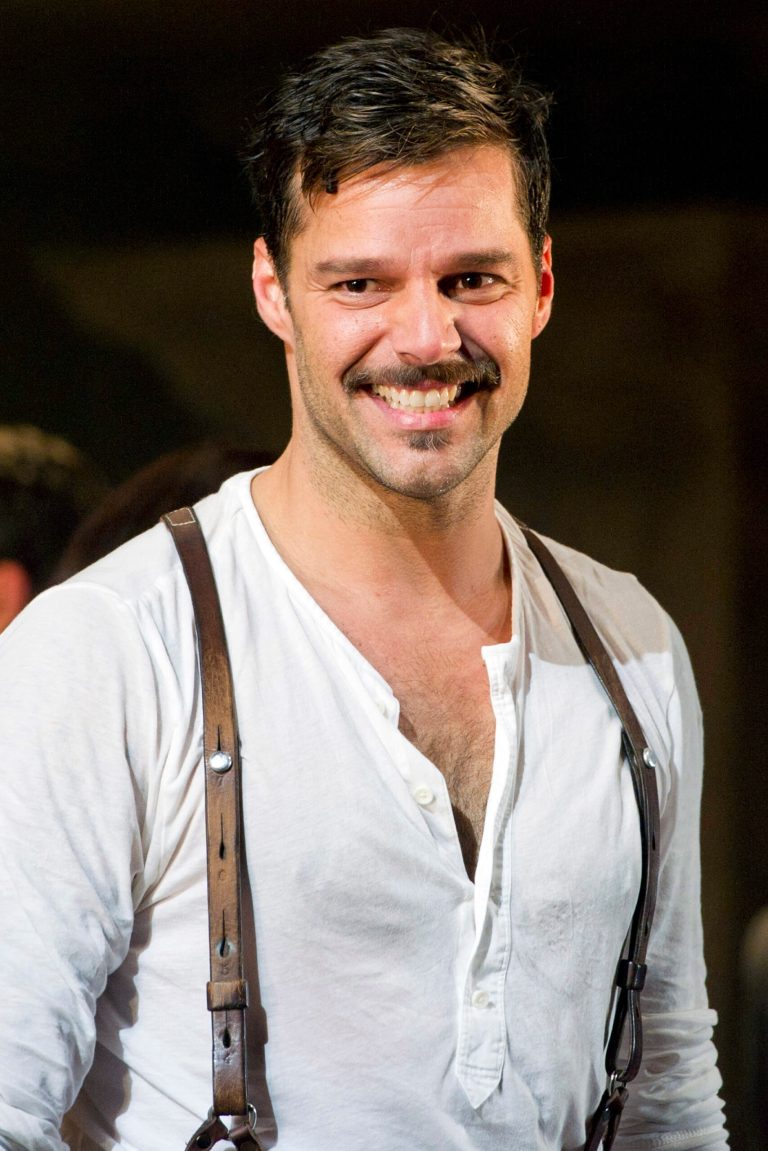   In this Monday, March 12, 2012 photo, Ricky Martin appears at the curtain call after his first performance in the new Broadway production of 