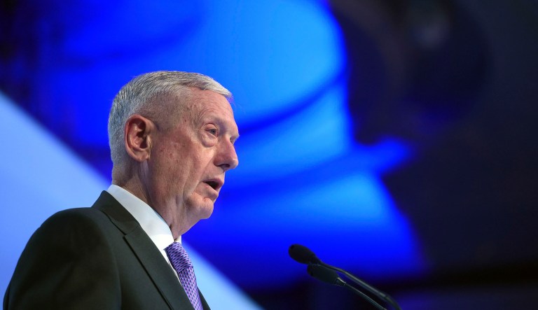 Officially, the plan was drawn up to deal with the high demand among news organizations to travel with Defense Secretary Jim Mattis, who is seen as one of the most important and influential members of President Trump's Cabinet, and the limited space on the secretary's plane. (AP Photo/Joseph Nair)