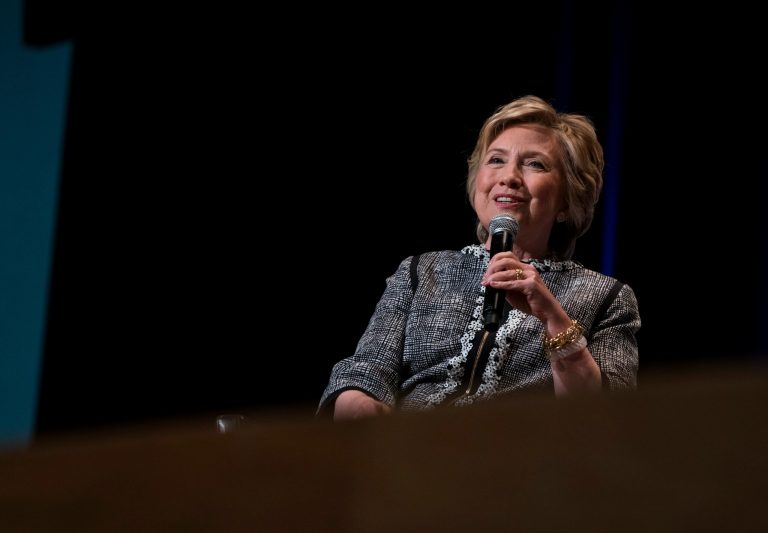 Former Democratic presidential nominee Hillary Clinton revealed she owns a pink 