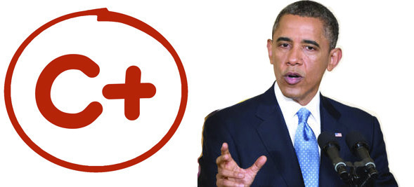 Obama report card: Just muddling along