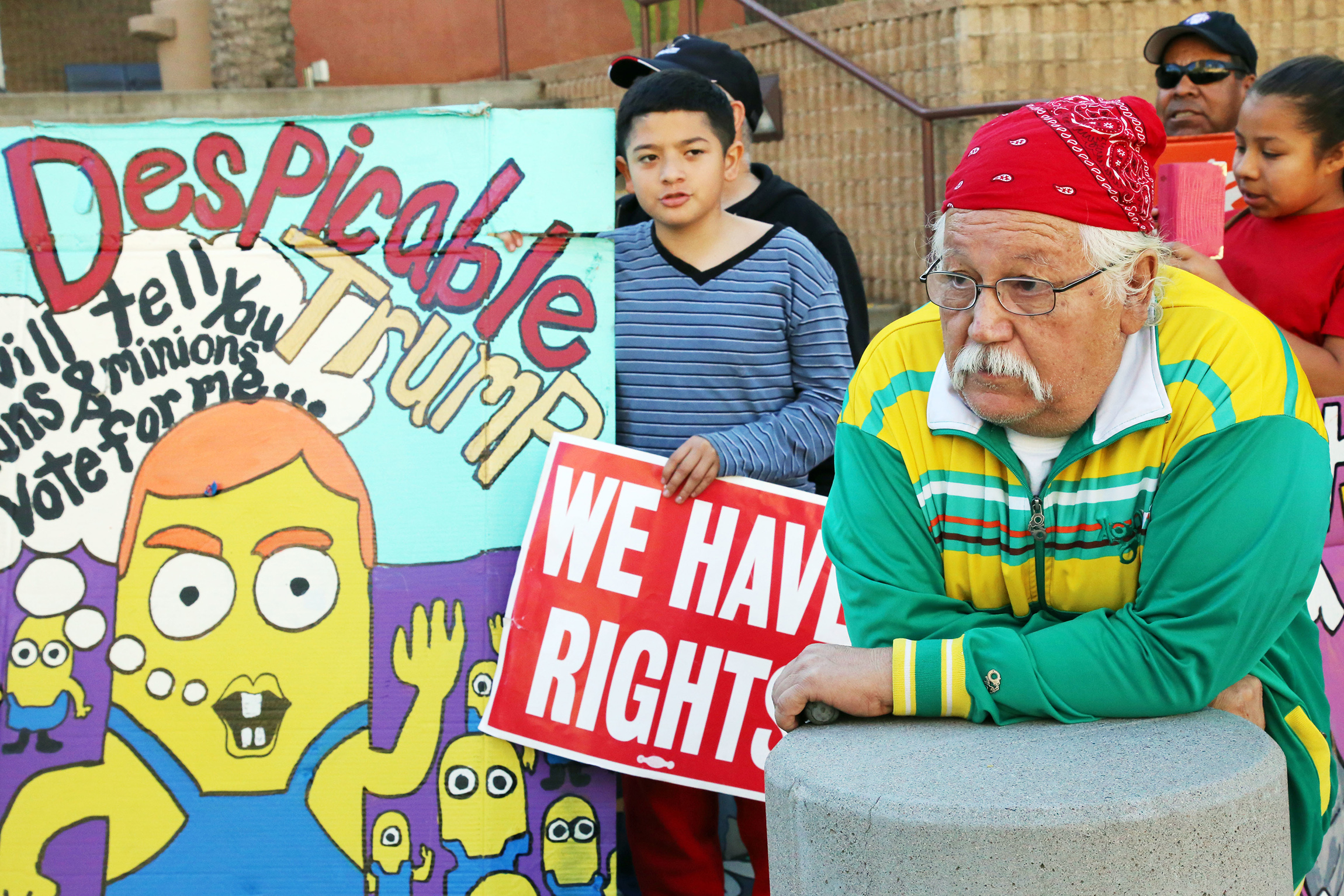 Trump protesters: ‘Sue the bastards’