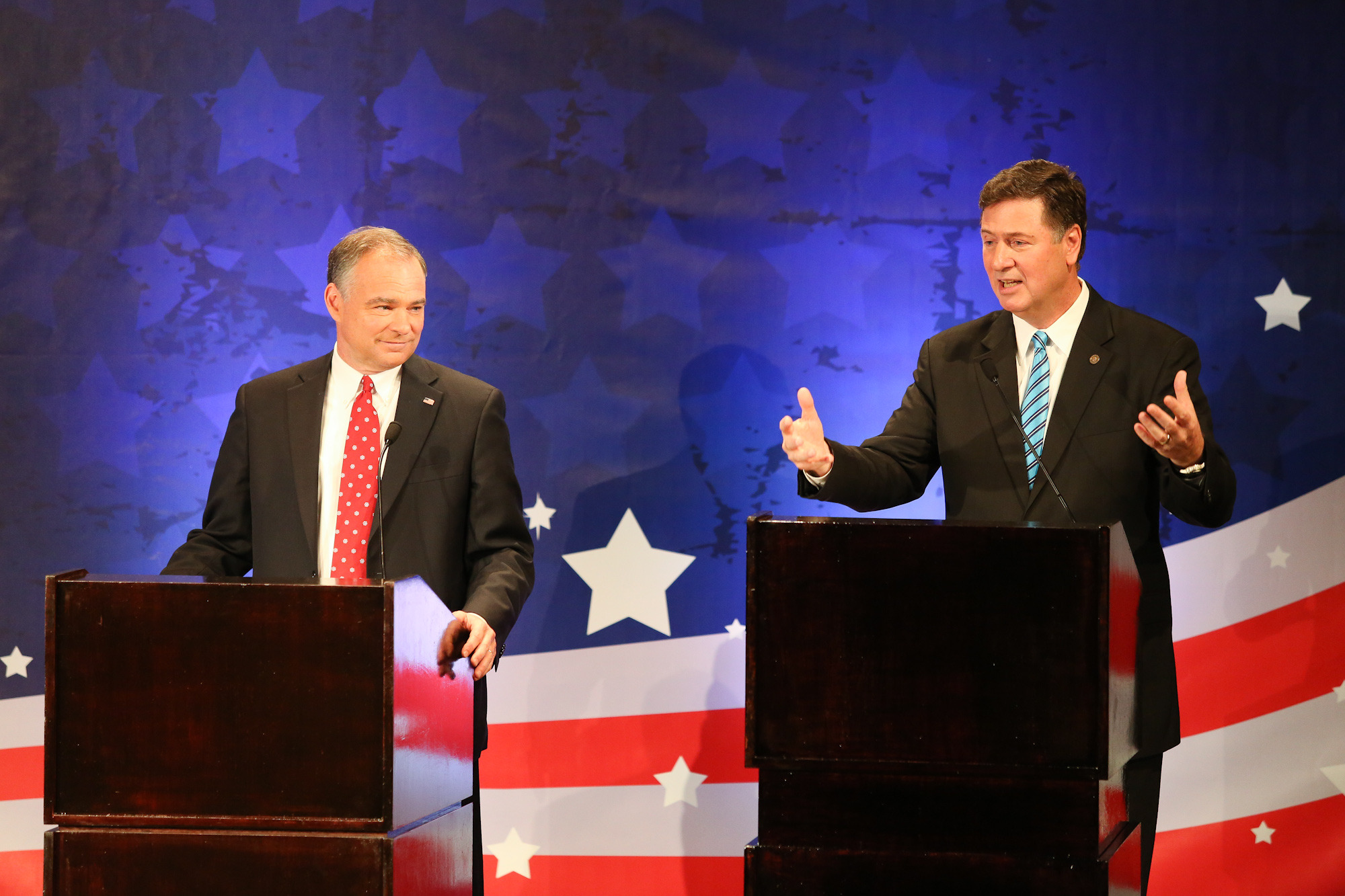 Kaine, Allen battle to the wire in bitterly contested Senate race