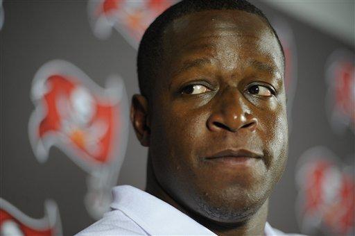 Tampa Bay Buccaneers head coach Raheem Morris speaks after the second half of an NFL football game against the Atlanta Falcons, Sunday, Jan. 1, 2012, in Atlanta. The Redskins reportedly offered a job to Morris after the Buccaneers let him go.