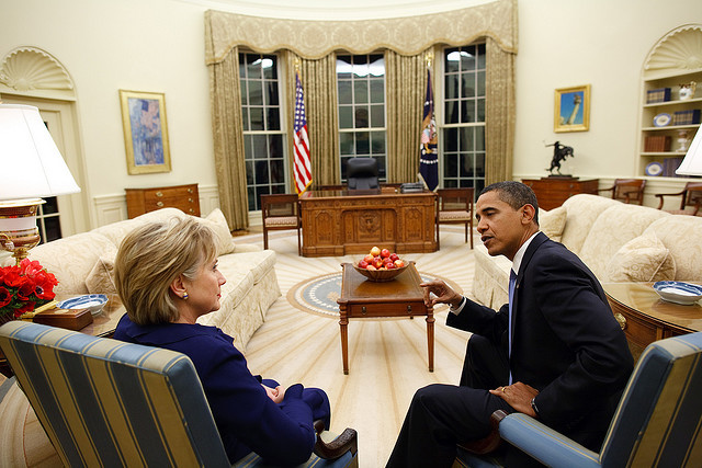 Obama meets with Hillary at the White House as damaging Libya attack details emerge