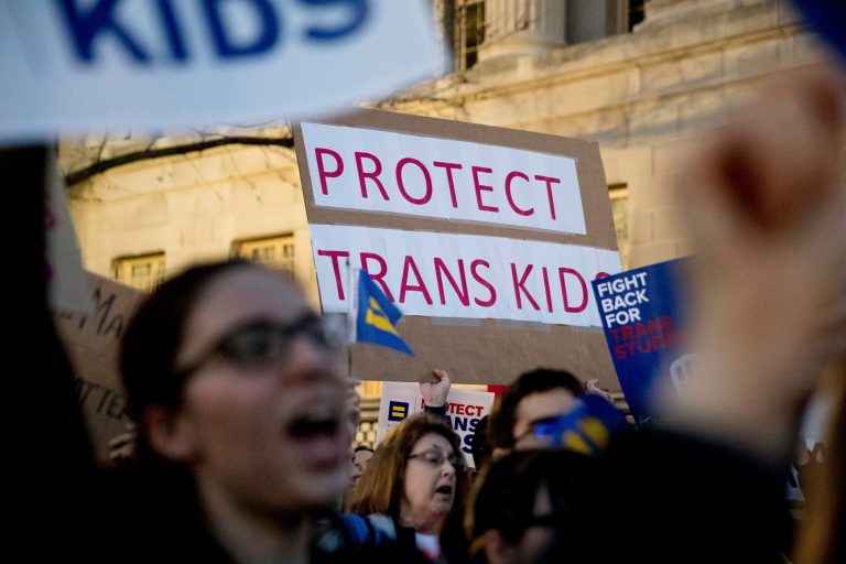 After a report that Attorney General Jeff Sessions and Education Secretary Betsy DeVos had a disagreement over removing the protection guidelines President Obama put forth for transgender students, the two came together Wednesday to do just that. (AP Photo/Andrew Harnik)