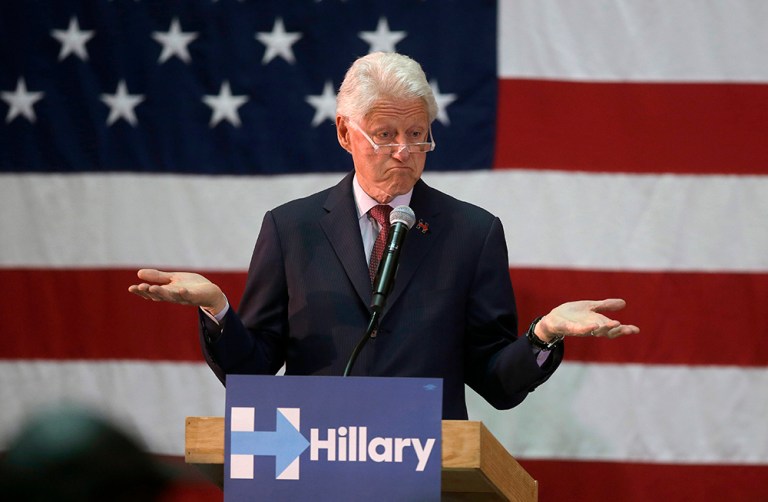 Bill Clinton cannot decide how he feels, or at least what he should say, about his legacy on crime. (AP Photo/Steven Senne)