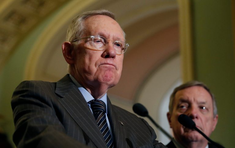 Senate Minority Leader Harry Reid issued a lengthy and passionate defense of earmarks, those line-item pet projects for individual lawmakers or districts that both chambers of Congress jettisoned several years ago. (AP Photo/Alex Brandon)