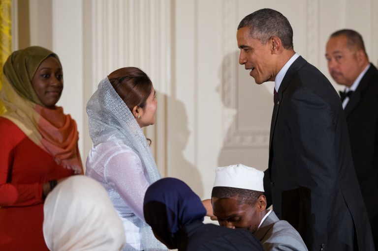 President Obama will promote religious freedom in his first visit to a U.S. mosque as commander in chief. (AP Photo/Evan Vucci)