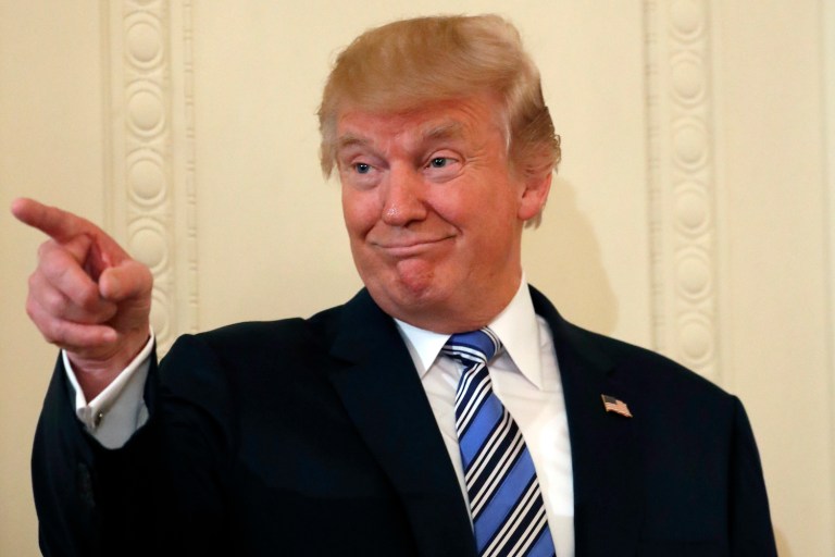 Trump spent Wednesday morning trying to rally the GOP, starting with tweets in the morning, and then in the afternoon by telling senators they are close to a deal. (AP Photo/Alex Brandon)