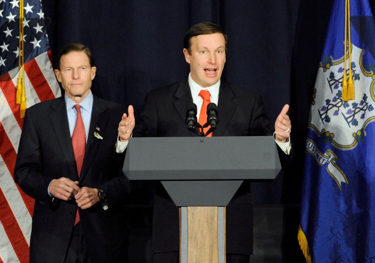 The senators, led by Sens. Richard Blumenthal and Chris Murphy of Connecticut, requested the White House take an immediate step to change the law that now allows sellers who do not have a federal license to sell guns to individuals. (AP Photo)