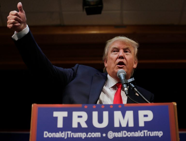 Kremlin mouthpiece Konstantin Rykov said Wednesday in a Twitter post that Trump won the first Democratic presidential debate, held Tuesday in Las Vegas. (AP Photo/Charles Krupa)