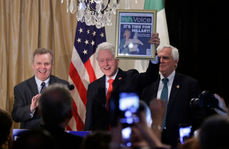 The former secretary of state hopes to benefit from Clinton nostalgia. (AP Photo/Frank Franklin II)