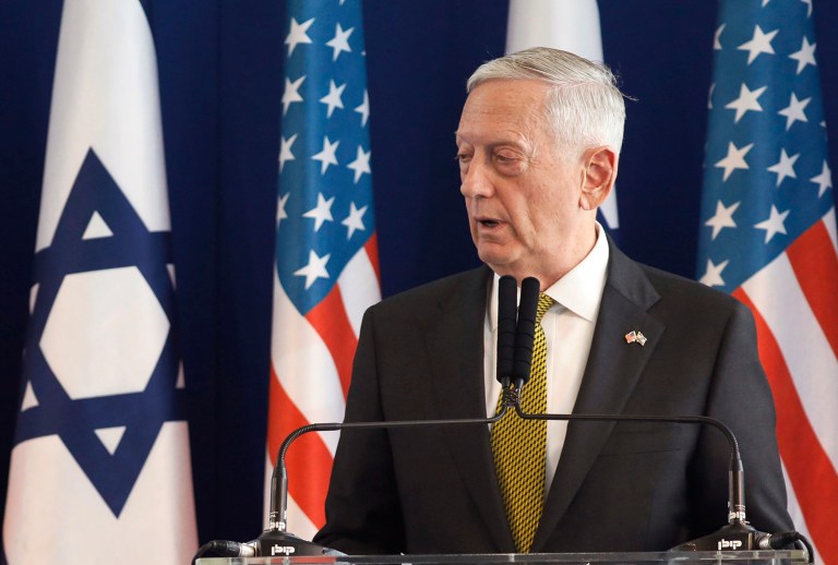 Defense Secretary Jim Mattis said Friday the U.S. is confident that Syria still has chemical weapons. (Jonathan Ernst/Pool Photo via AP)