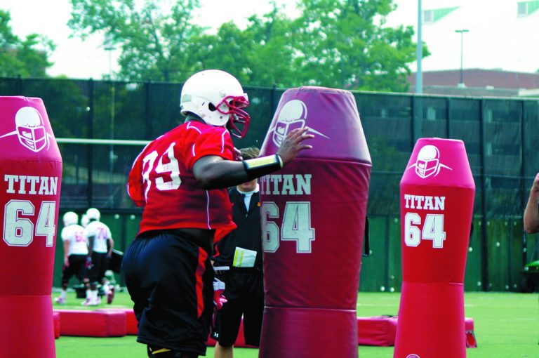 Kevin Dunleavy/The Washington Examiner
Freshman defensive end Quinton Jefferson and Maryland opened training camp on Tuesday.
