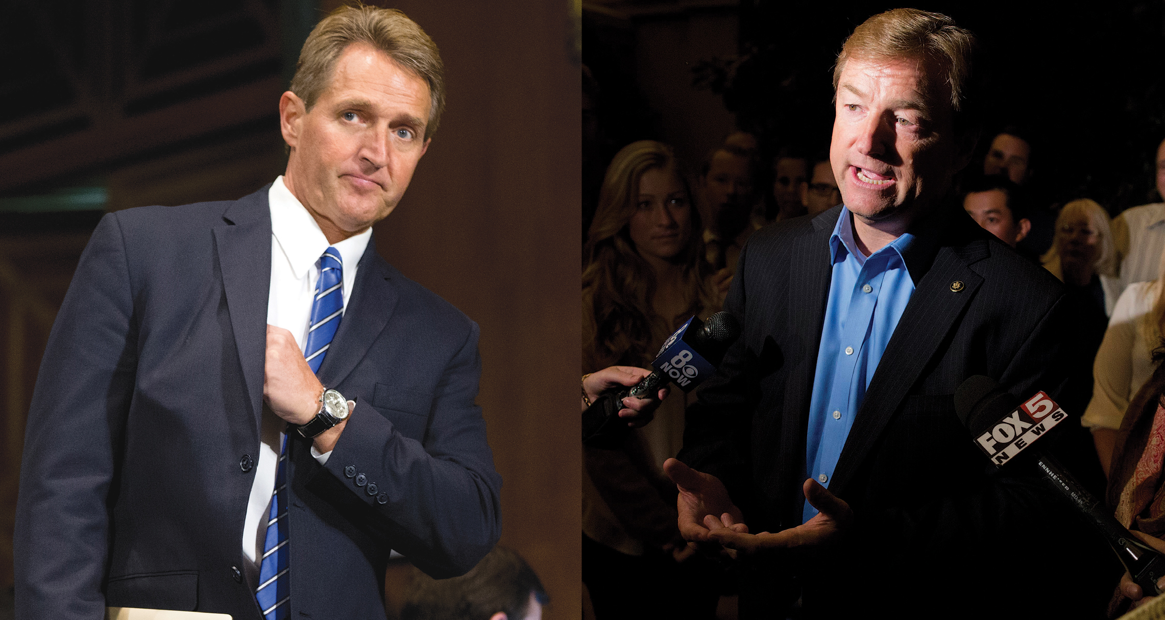 With eyes on midterms, Flake and Heller feel the pressure from both sides