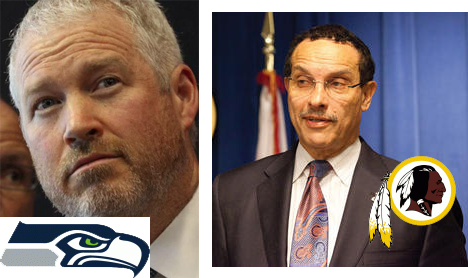 Seattle Mayor Michael McGinn, left, and D.C. Mayor Vincent Gray. (Photos: AP, Washington Examiner)