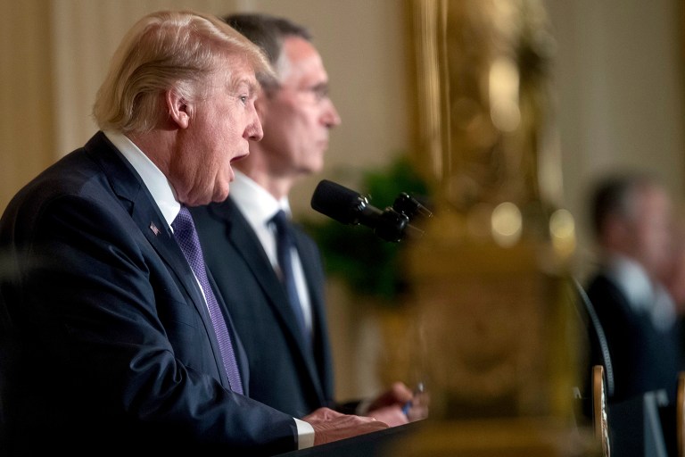 So, what is wrong with the anti-Trump GOP foreign policy establishment? (AP Photo/Andrew Harnik)