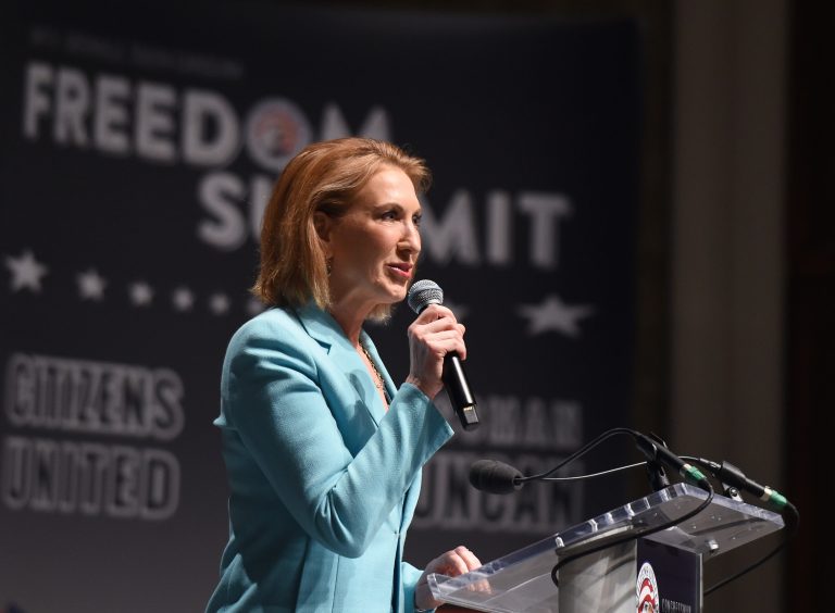 Part of the reason for the focus on Carly Fiorina is her background in tech -- as if failing to register a domain name somehow undoes everything she accomplished in her life. (AP Photo)Â 