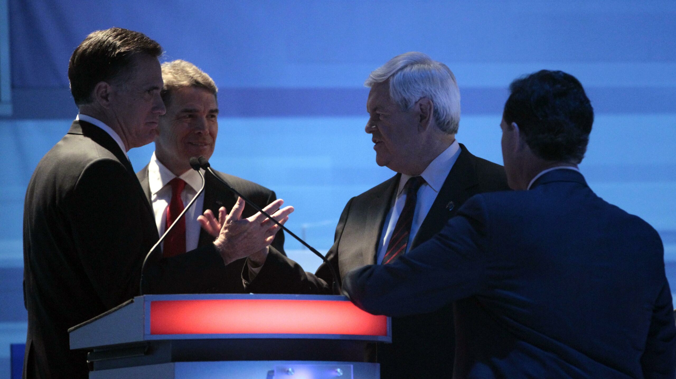 Will frontrunner Romney keep debating?