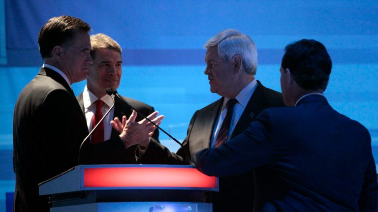 Will frontrunner Romney keep debating?