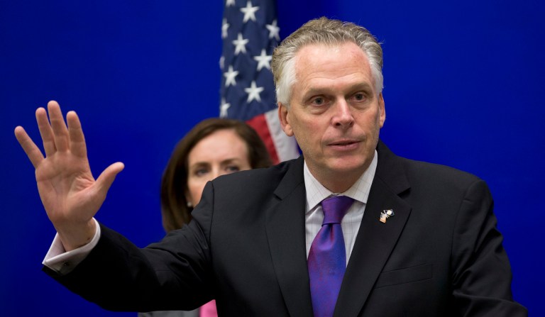 Virginia Gov. Terry McAuliffe, the head of the National Governors Association, noted that the GOP is trying to reconcile campaign rhetoric about repealing Obamacare. (AP Photo/Steve Helber)