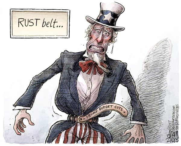 Editorial cartoon: Tighten your Rust Belt