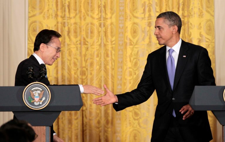 Obama touts South Korean trade deal, jobs agenda