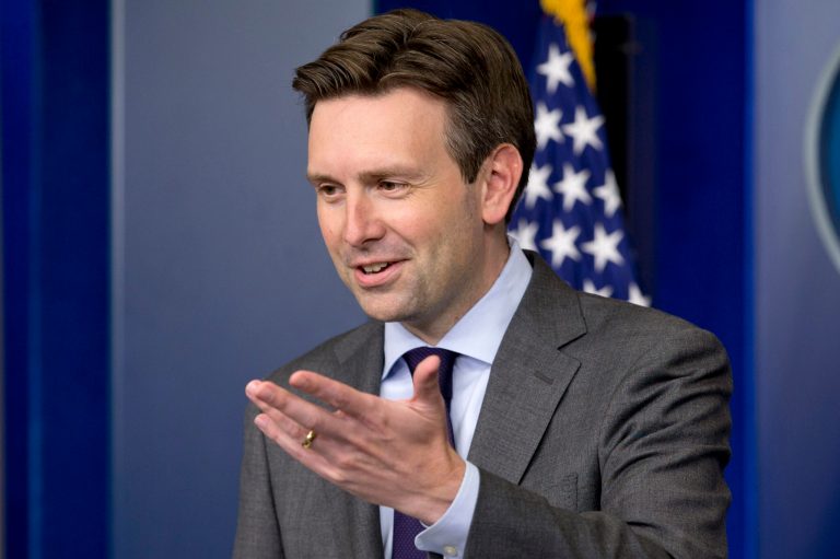 White House press secretary Josh Earnest speaks during his daily news briefing at the White House in Washington on Friday. (AP/Jacquelyn Martin)