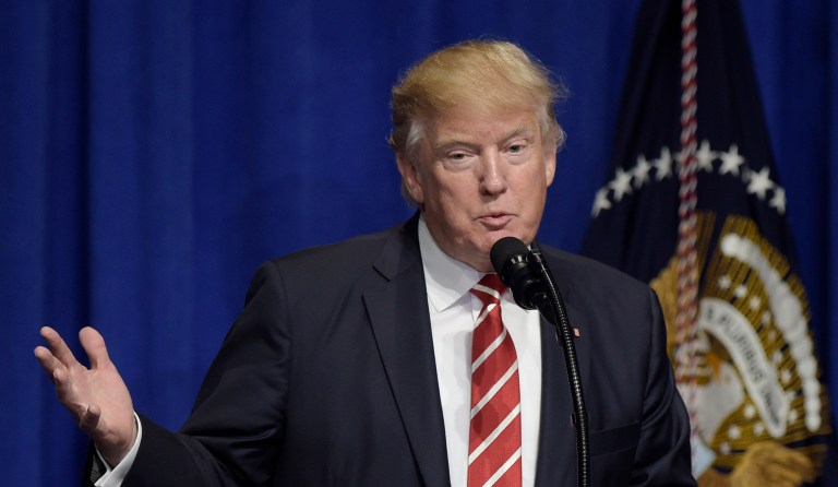 A Japanese translator says people in her profession are having difficulty translating President Trump's often disorganized and colorful language. (AP Photo/Susan Walsh, File)