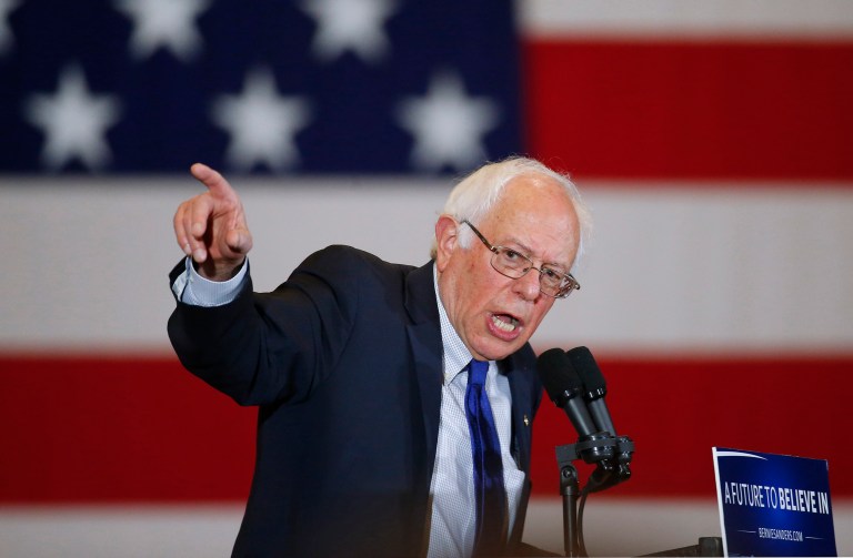 Bernie Sander suspended his recently hired Jewish outreach coordinator, Simone Zimmerman after multiple reports on her harsh criticism of Israel and its political leadership. (AP Photo/Paul Sancya)