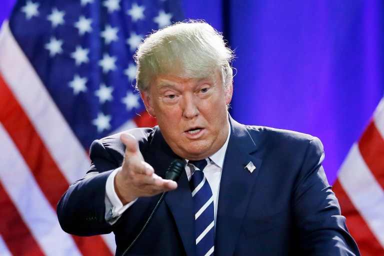 Republican presidential candidate Donald Trump announced this week that his campaign was forming a joint venture with the Republican National Committee to raise big money from wealthy donors — as much as $449,400 in a single contribution. (AP Photo/Carlos Osorio)