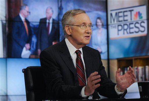 In this image released by NBC News Senate Majority Leader Harry Reid, D-Nev., speaks on 