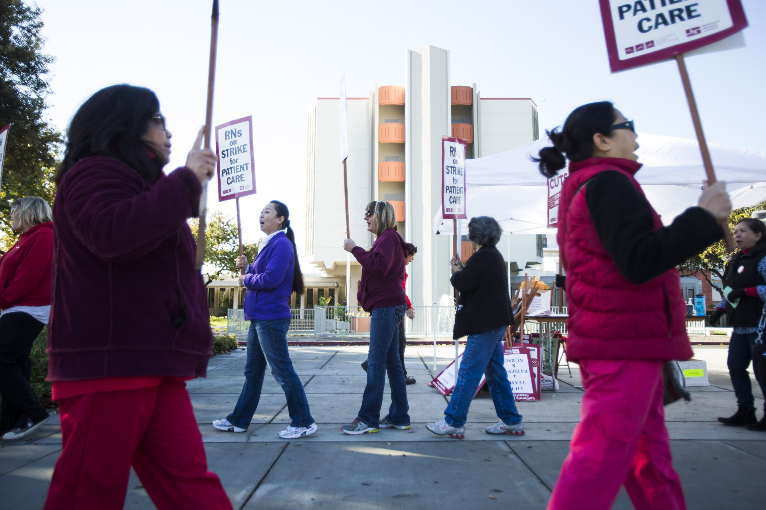Nurses at 9 Bay Area hospitals go on day strike