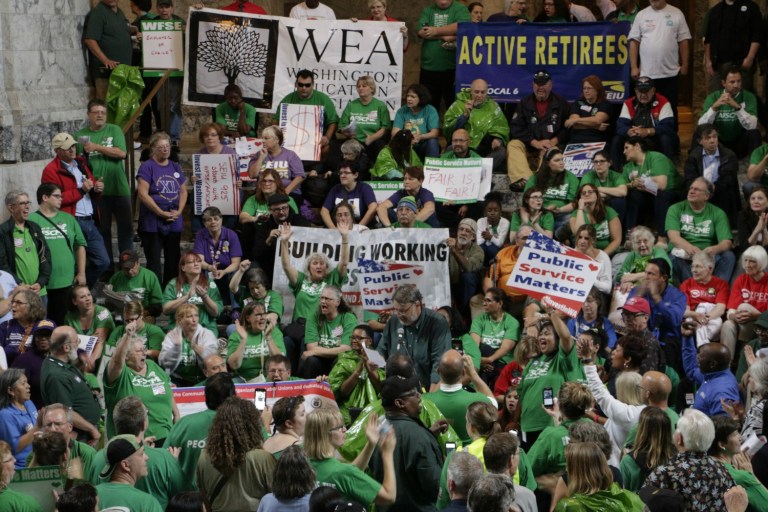 President Obama warned Americans in his weekly message Saturday that falling membership in labor unions could hurt workers in the future. (AP Photo/Rachel La Corte)