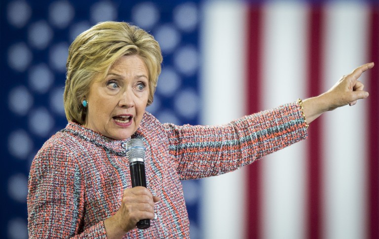 Unless they want four more years of this, voters should be very wary of the way Hillary Clinton, like President Obama, immediately resorts to pre-recorded liberal nostrums and shifts the blame when tragedy strikes. (Pete Marovich/Bloomberg)