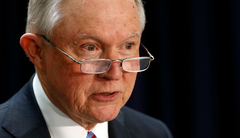 The comment came a day after President Trump called Attorney General Jeff Sessions 