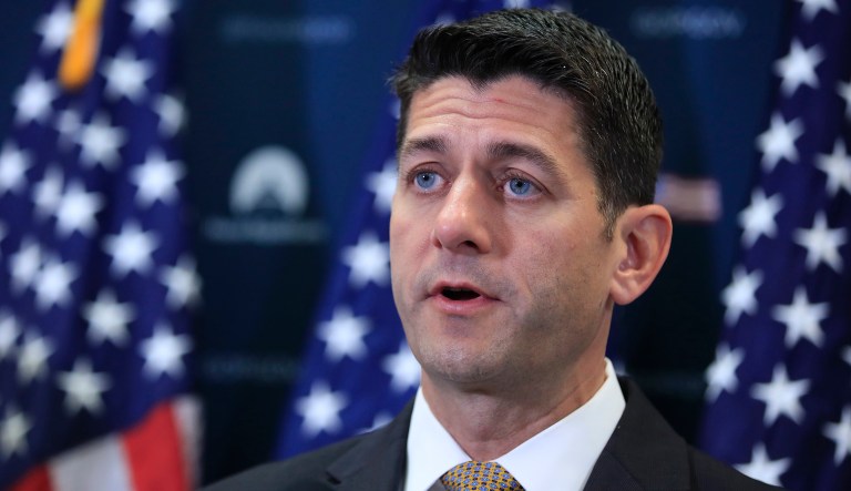 House Speaker Paul Ryan joined CNN's Jake Tapper for a nationally-televised town hall in Ryan's Wisconsin district Monday night. (AP Photo/Manuel Balce Ceneta, File)